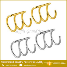 Stainless Steel Wrap Ear Cuff Fake Earring Ring Hoop Cartilage Clip
